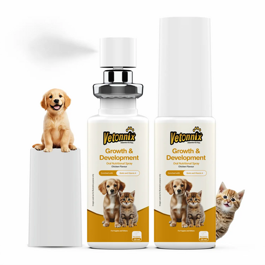 Vetonnix Growth & Development Oral Nutritional Spray for Puppies & Kittens - 20ml