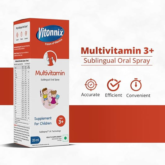 Vitonnix Multivitamin Sublingual Oral Spray : Ages 3+ (Kids)