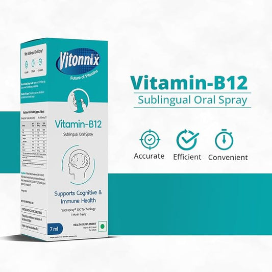Vitonnix Vitamin B12 Sublingual Oral Spray for Men & Women