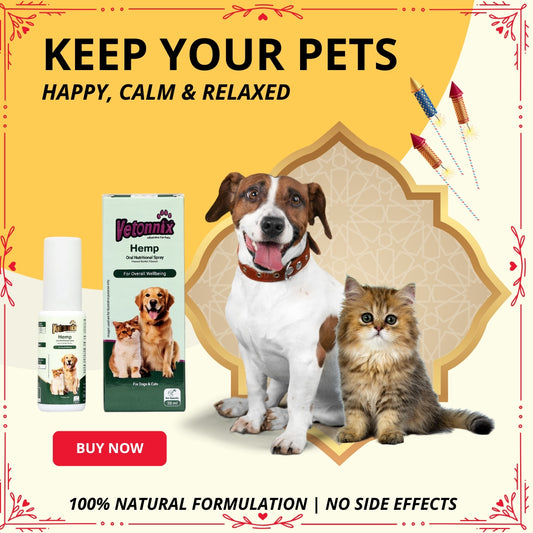 Vetonnix Hemp Seed Oil Oral Nutritional Spray for Dogs & Cats - 20ml