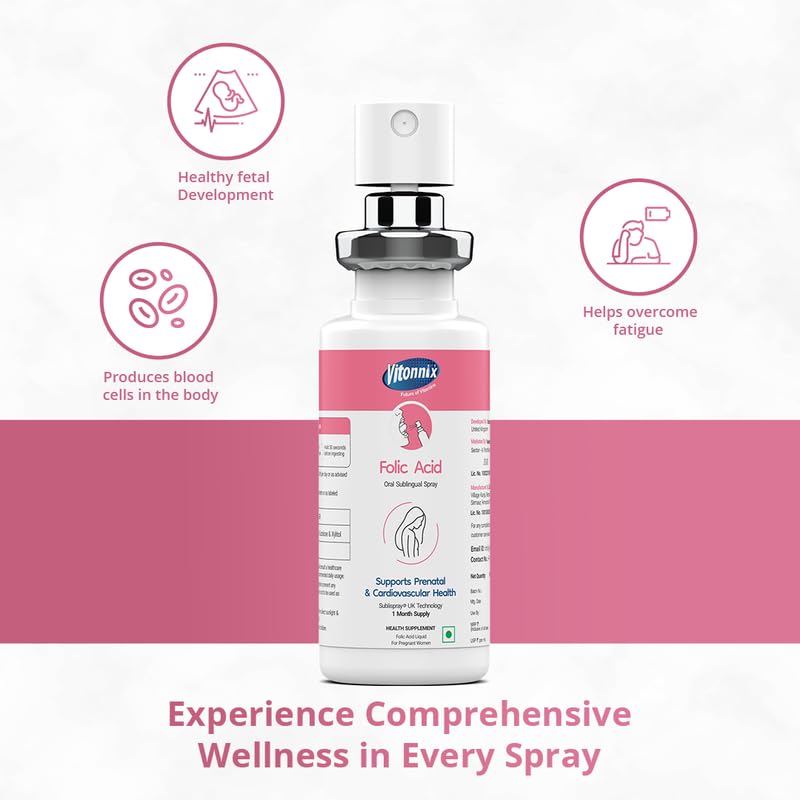Vitonnix Folic Acid Sublingual Oral Spray