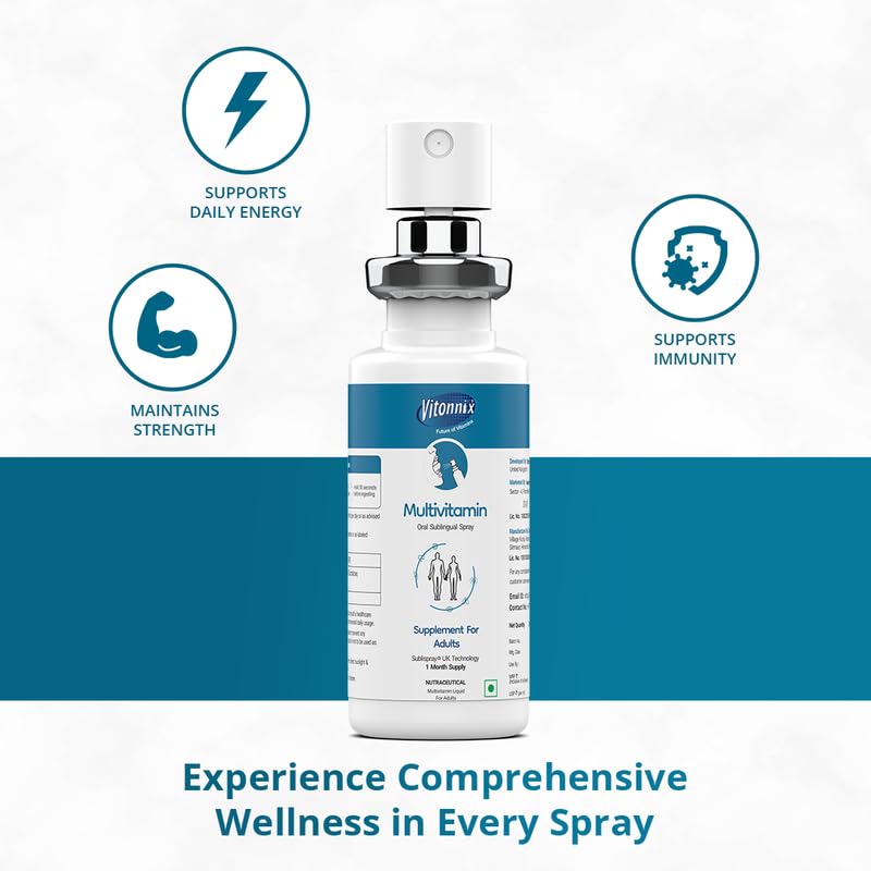 Vitonnix Multivitamin Sublingual Oral Spray : Ages 18+