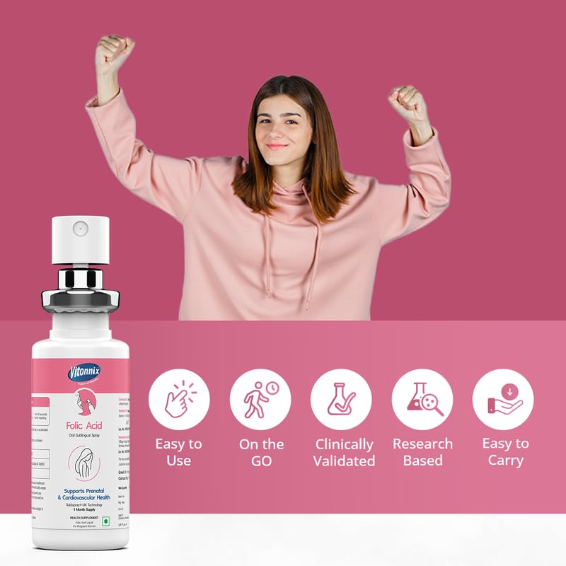 Vitonnix Folic Acid Sublingual Oral Spray