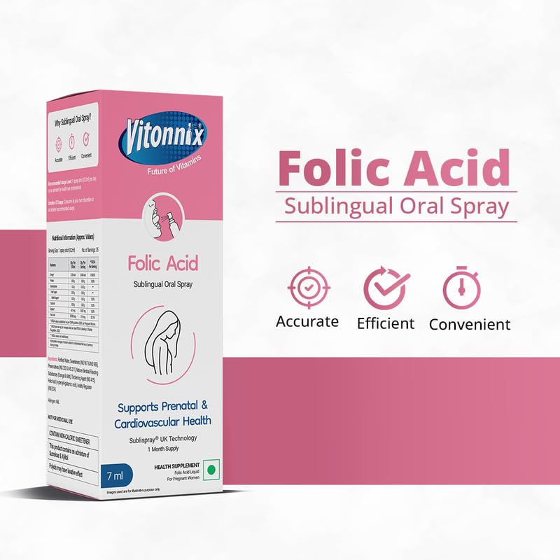 Vitonnix Folic Acid Sublingual Oral Spray