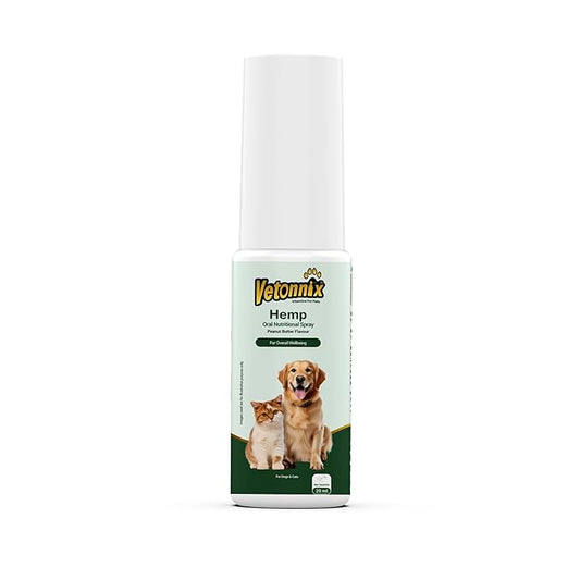 Vetonnix Hemp Seed Oil Oral Nutritional Spray for Dogs & Cats - 20ml