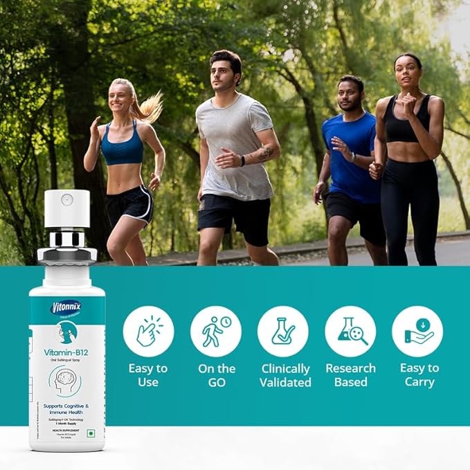 Vitonnix Vitamin B12 Sublingual Oral Spray for Men & Women